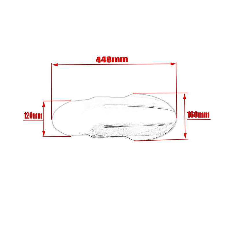 Motorcycle Mudguard Front Hight Scrambler for Rninet R Nine T Pure Ninet Scrambler R9t(black)