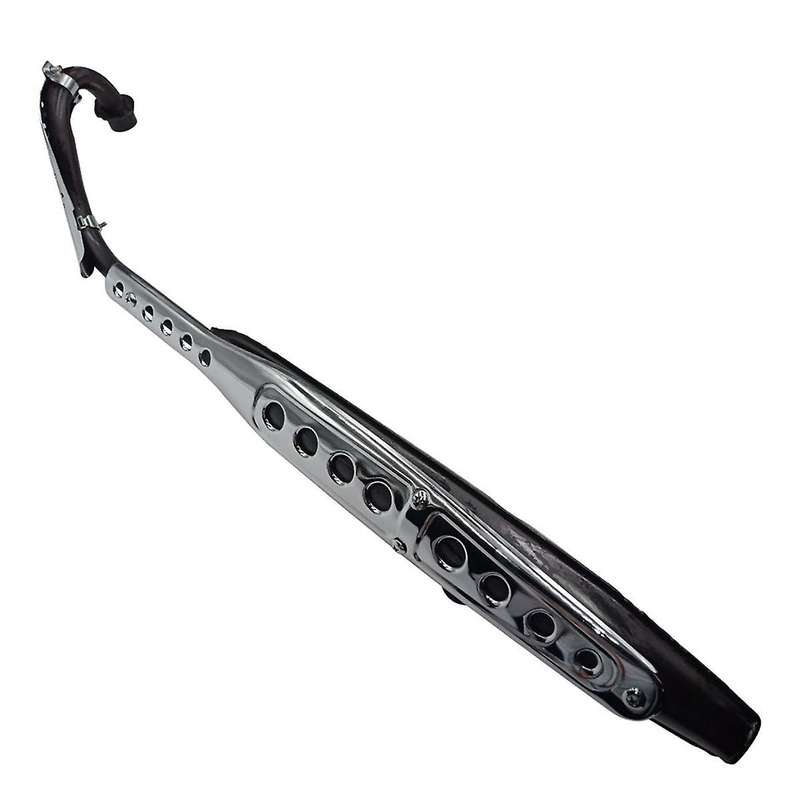 Motorcycle Muffler Exhaust Pipe Tip Throat Exhaust System for All Mini Trail CT70 49CC 72CC 86CC 107