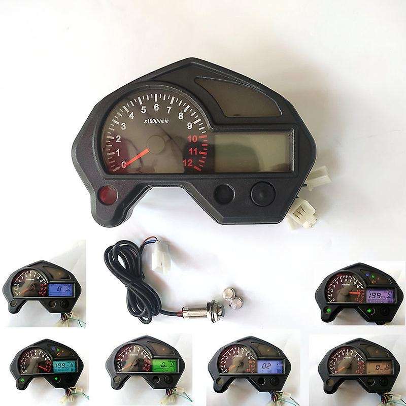 Motorcycle Multicolor Instrument Assembly for 2000 SpeedoMeter Odometer Gauge Gear Indicator Meter