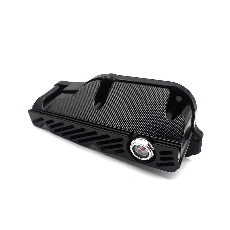 Motorcycle Oil Pan Aluminum Clear Visible Oils Bottom Potn for Gts250 300 2019-2022 Black