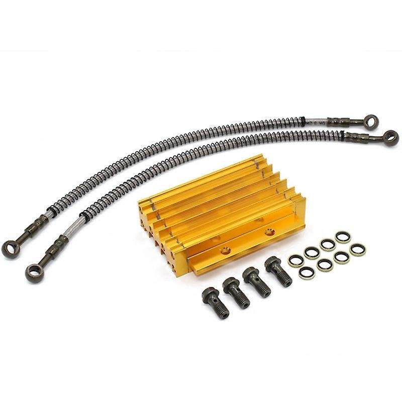 Motorcycle Oil Radiator Set Aluminum Alloy for 110 125CC Dirty Bike Pit CRF Oil Monkey Quad ATV Bike