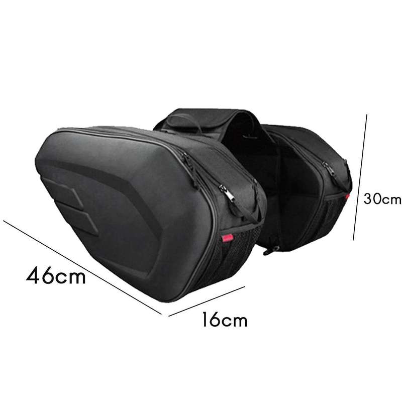 Motorcycle Oxford Cloth Waterproof Rear Back Seat Bag 36L-58L Travel Bag Saddle Bag Side Helmet Bag