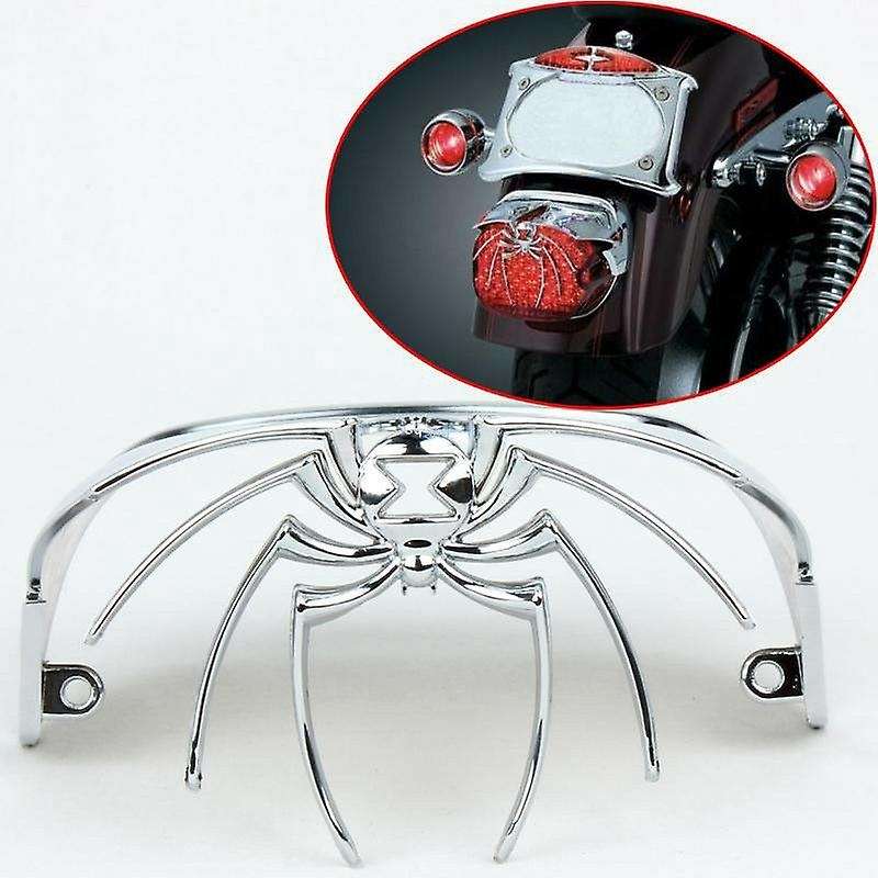 Motorcycle Parts Chrome Spider Rear Tail Light Cover Fits for FLSTS FLSTSC FLSTN FXSTD