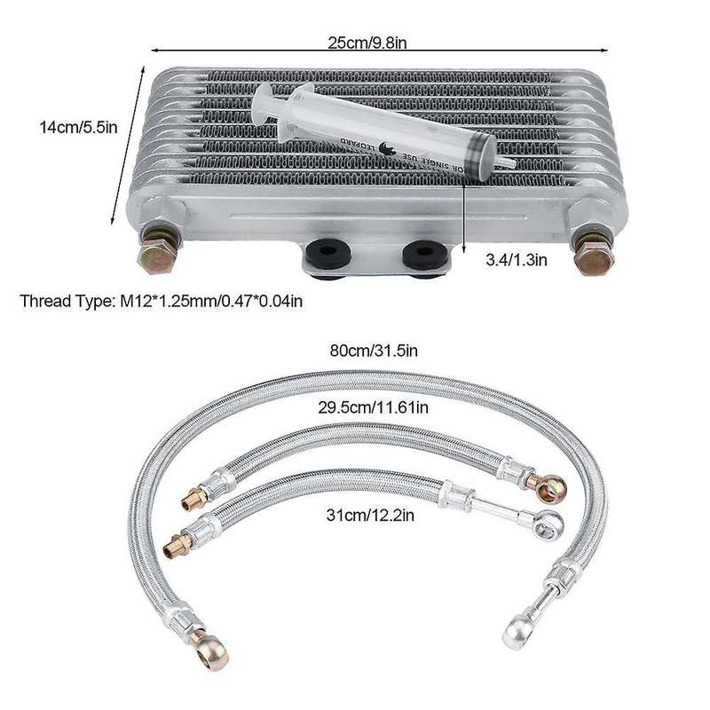 Motorcycle Parts Motorcycle Engine Oil Cooling Radiator System Kit for CB CG T1