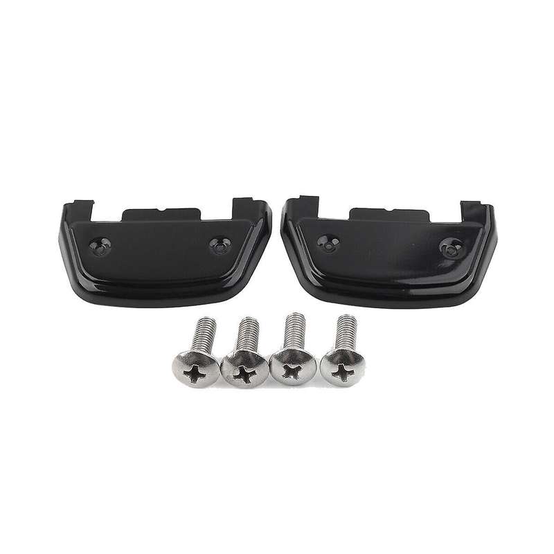 Motorcycle Passenger Footboard Covers for Glide Street Glide Road Ultra Softail Black D-shaped Foot