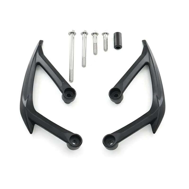 Motorcycle Passenger Rear Armrest Grab Handle Seat Hand Handle Grab Bar Kits Black for Street Triple