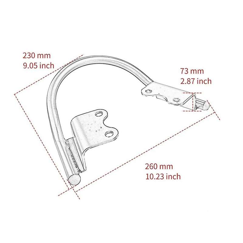 Motorcycle Passenger Rear Grab Handles Seat Armrest Handle Rail Grab Bar Luggage Rack for Speed Twin