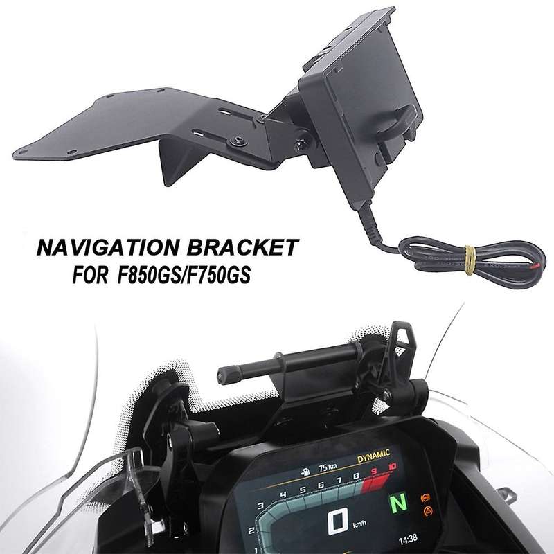 Motorcycle Phone Mount GPS Navigation Phone Bracket Windshield Holder with Charging Case for  F850GS