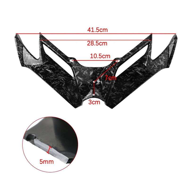 Motorcycle Pneumatic Tail Spoiler Protector Front Fairing Universal for Black