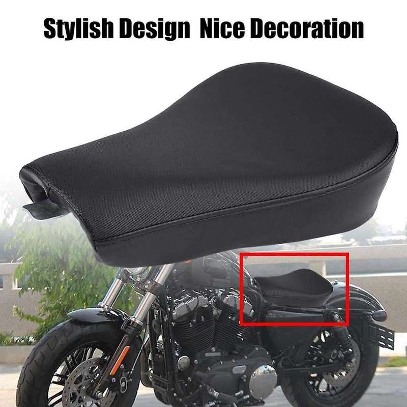 Motorcycle PU Leather Front Waterproof Leather Solo Seat Cushion Pad for Forty XL1200 883 X48 2004-2
