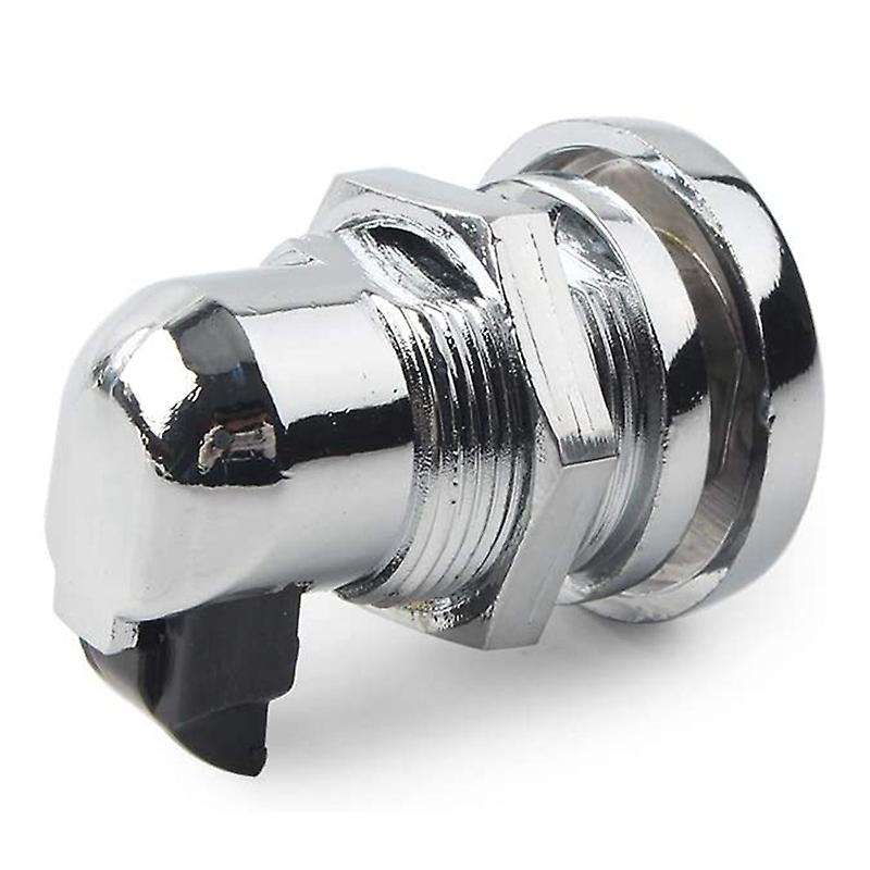 Motorcycle Push Button Fuel Door Latch for Touring Glide Road Glide Street Glide Chrome