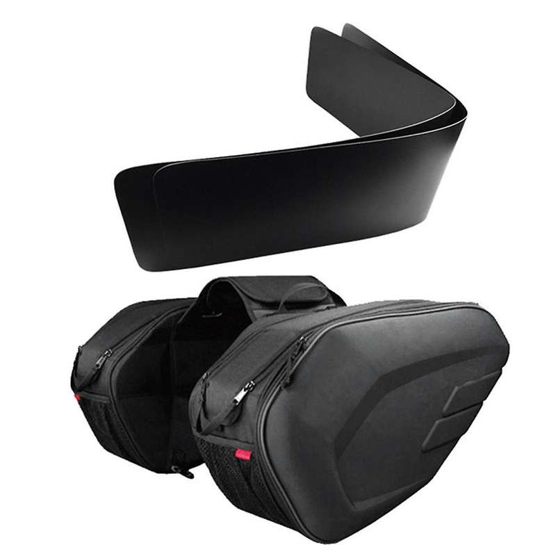 Motorcycle PU Leather Waterproof Rear Back Seat Bag 36L-58L Travel Bag Saddle Bag Side Helmet Bag R