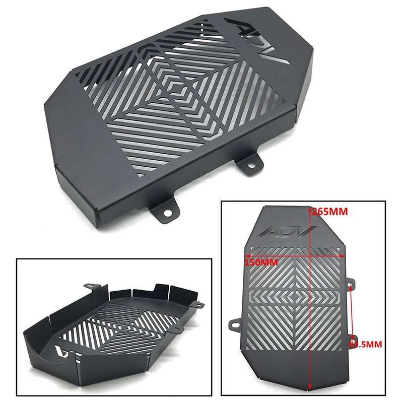 Motorcycle Radiator Protector Protective Cover for ADV 150 2019-2021 Water Cooler Protection Black