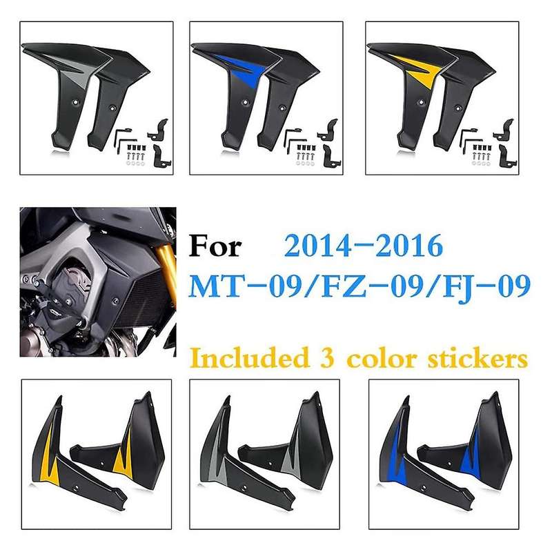 Motorcycle Radiator Side Panel Protector Cover Fairing for Mt09 Fz09 Fj09 Mt09 Fz-09 -09 2014 2015