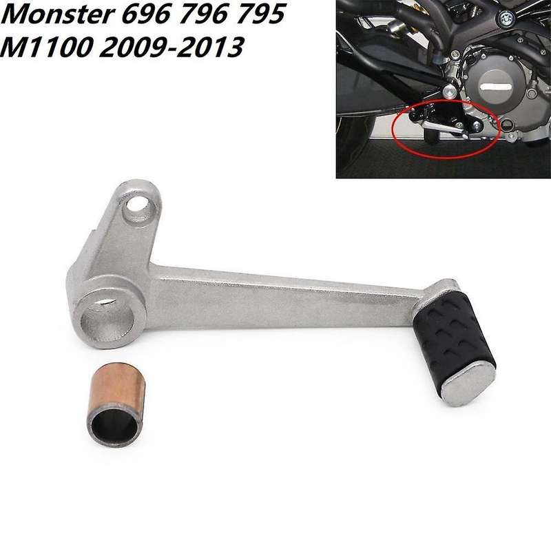 Motorcycle Rear Brake Lever Rear Foot Rest Pedal Rod Aluminum for 696 796 795 M1100 2009-2013