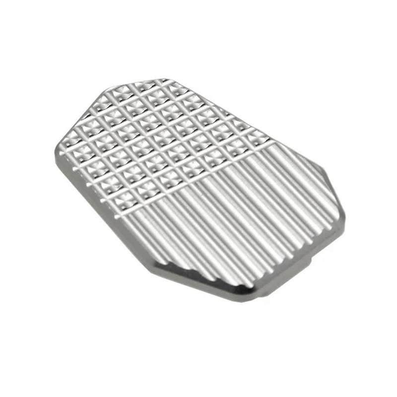 Motorcycle Rear Foot Brake Lever Pedal Enlarge Extension Pad for V4 V4 S Pikes (silver)