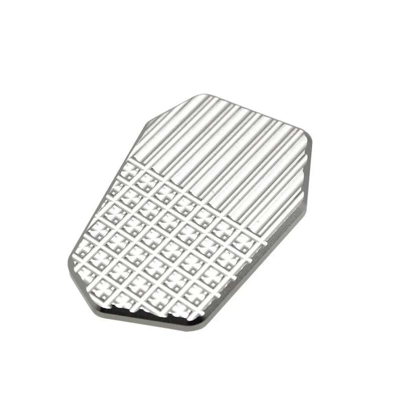 Motorcycle Rear Foot Brake Lever Pedal Enlarge Extension Pad for V4 V4 S Pikes (silver)