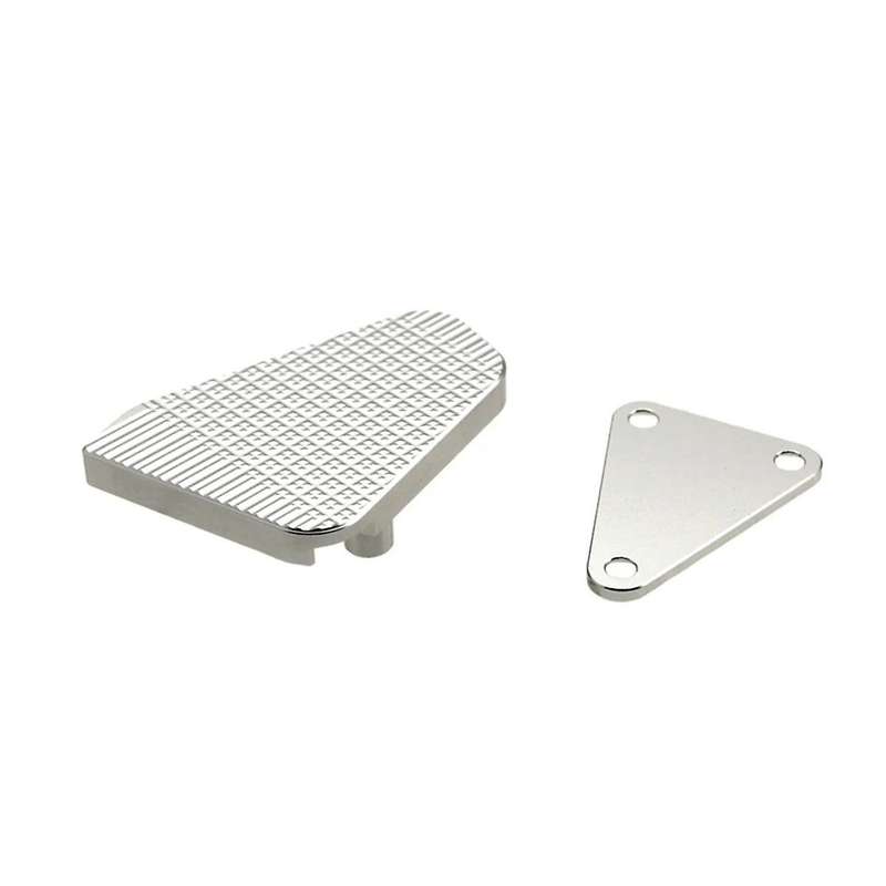 Motorcycle Rear Foot Brakes Pedals Levers Step Plate Extension for CB750 CB 750 2023 2024-(Silver)