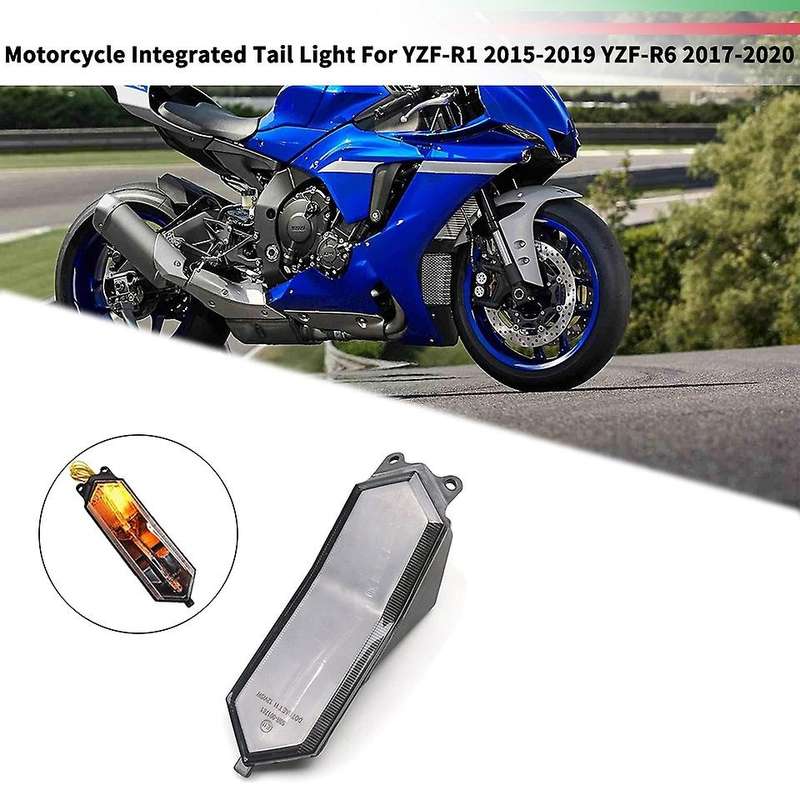 Motorcycle Rear Integrated Tail Light Turn Signal Blinker Taillight for YZF-R1 2015-2019 YZF-R6 2017