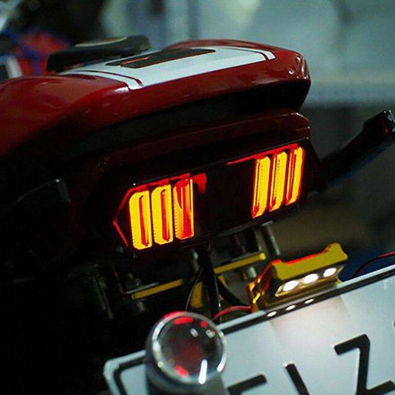Motorcycle Rear LED Turn Signal Tail Light Brake Stop Running Indicator Integrated for 125 CBR650F C