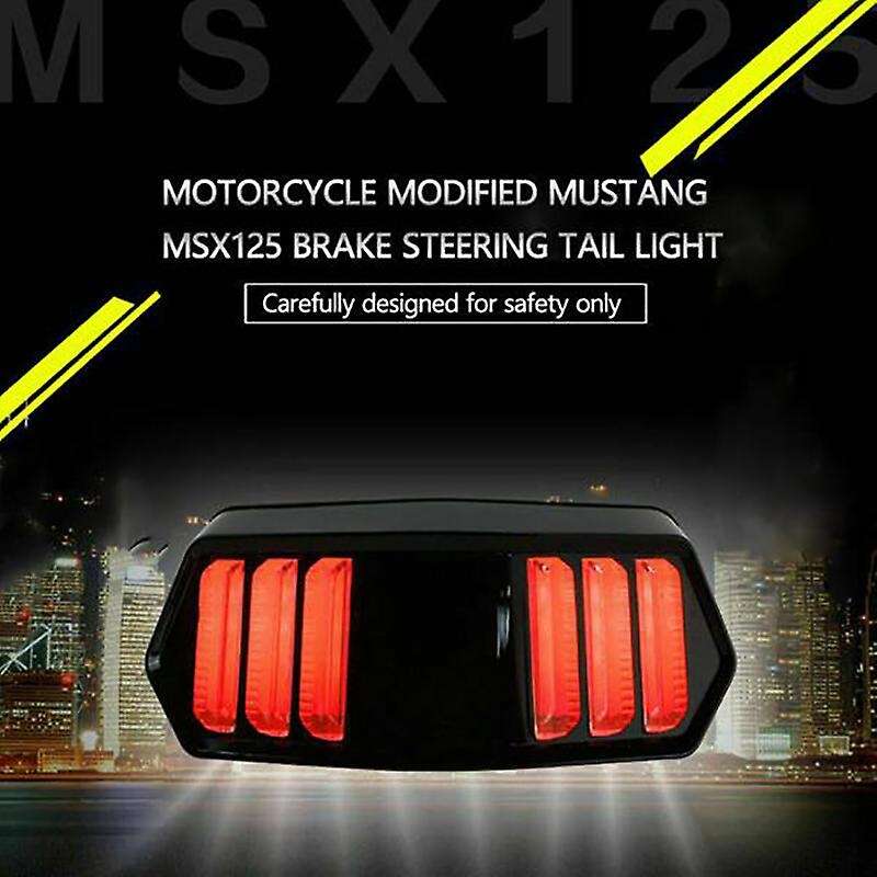 Motorcycle Rear LED Turn Signal Tail Light Brake Stop Running Indicator Integrated for 125 CBR650F C