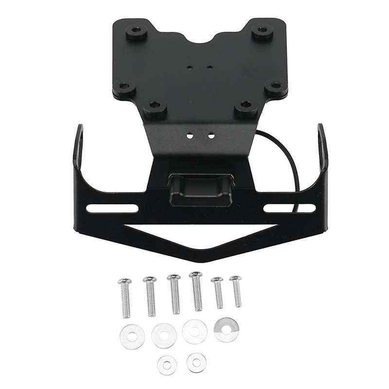Motorcycle Rear License Plate Holder Bracket with Light Tail Tidy Eliminator for Tenere 700 Xt700z