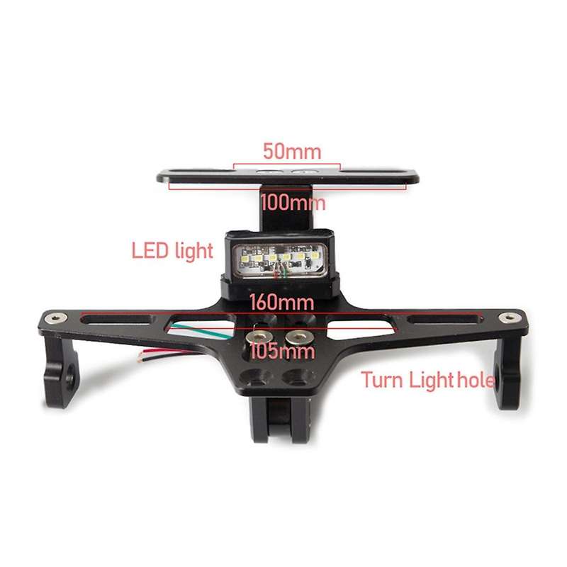 Motorcycle Rear License Plate Mount Holder and Turn Signal Light for Z750 Z800 for MT07 MT09 MT10