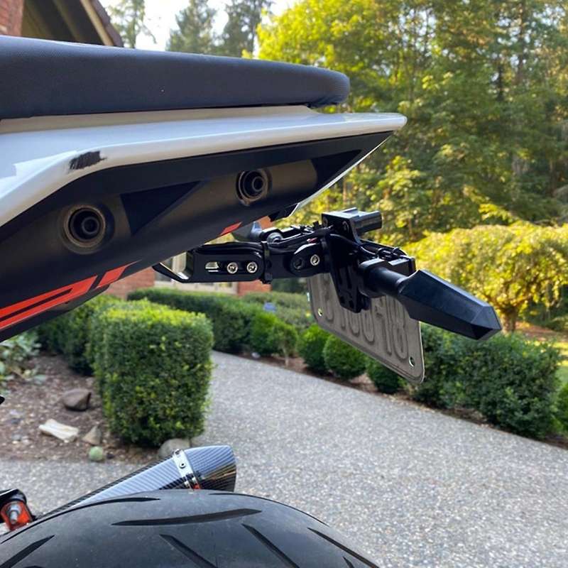 Motorcycle Rear License Plate Mount Holder and Turn Signal Light for Z750 Z800 for MT07 MT09 MT10