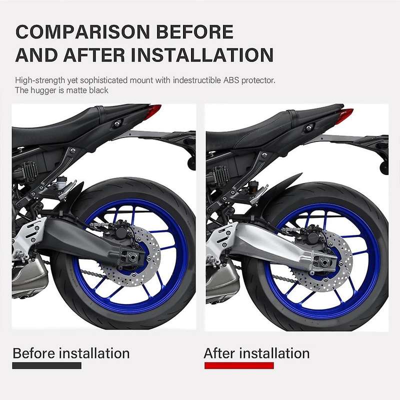 Motorcycle Rear Mudguard Extender Extension for Mt09 MT 09 MT-09 SP 2021 2022