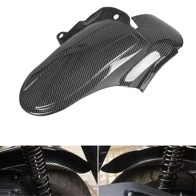 Motorcycle Rear Mudguard Mud Flap Splash Guard for Forza350 NSS350 2020 2021(Black)