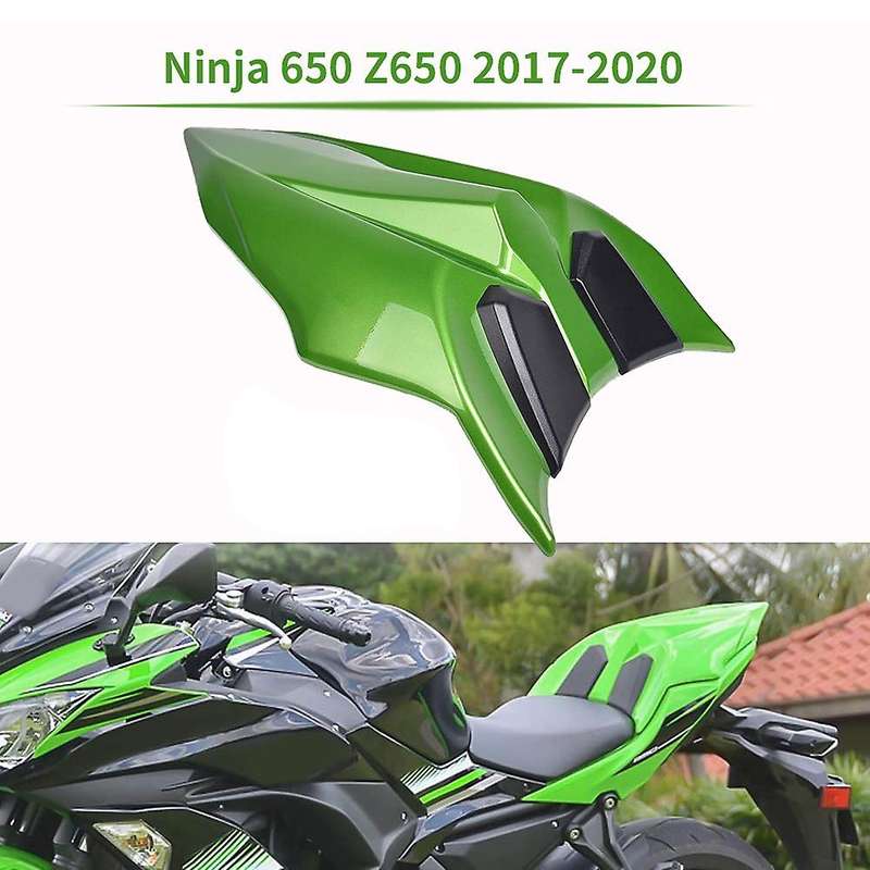 Motorcycle Rear Passenger Pillion Seat Cowl Fairing Cover for 650 Z650 2017-2020(Dark Green)