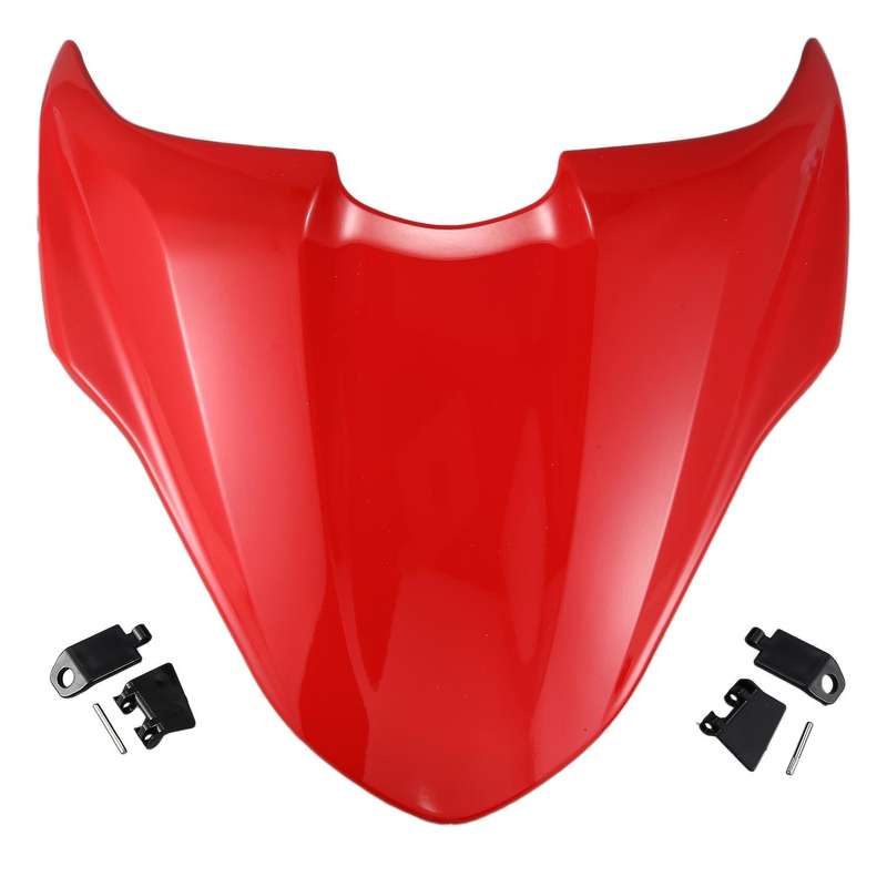 Motorcycle Rear Passenger Pillion Seat Cover Hard Seat Cowl Hump for 821 2014 2015 2016 2017 Red