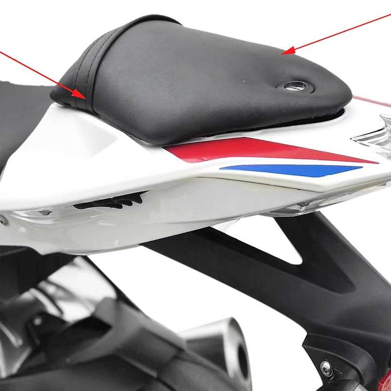 Motorcycle Rear Passenger Seat Cushion Leather Cushion with Lock for  S1000 RR S1000RR 2009-2017
