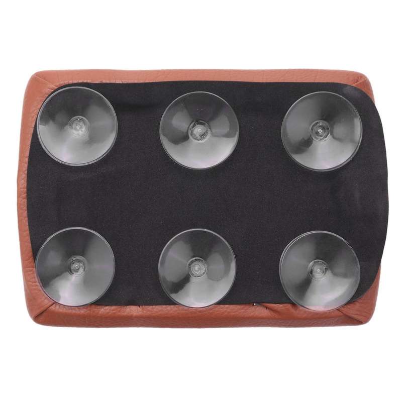 Motorcycle Rear Passenger Seat Cushion 8 Suction Cup Pillion Pad Suction Cup Brown Seat for Dyna Sof