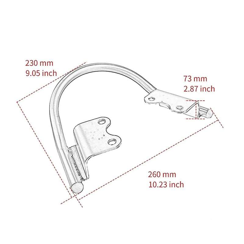 Motorcycle Rear Seat Grab Bar Handles Seat Armrest Handle Luggage Rack for Street Twin 900 Street Sc