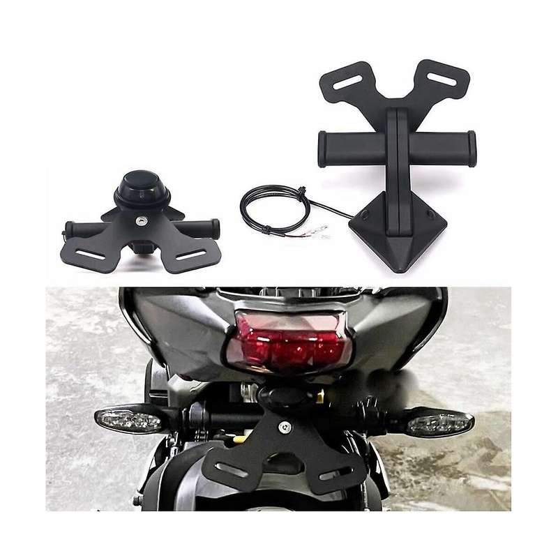 Motorcycle Rear Short Tail Stock Tidy License Plate Holder Tailstock Bracket Kit for Street Triple 7