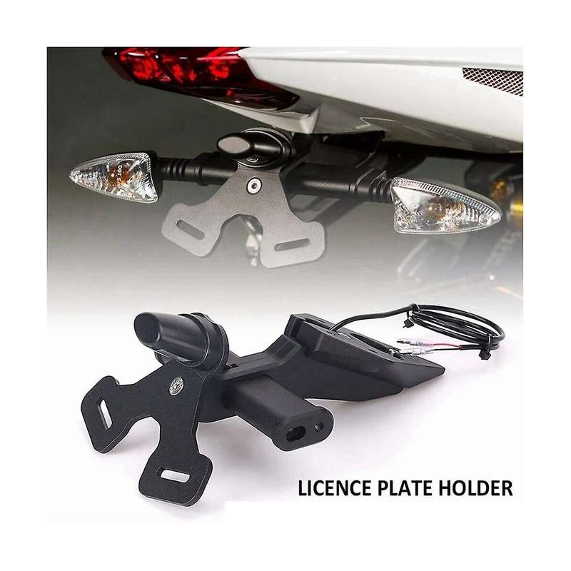 Motorcycle Rear Short Tail Stock Tidy License Plate Holder Tailstock Bracket Kit for Street Triple 7