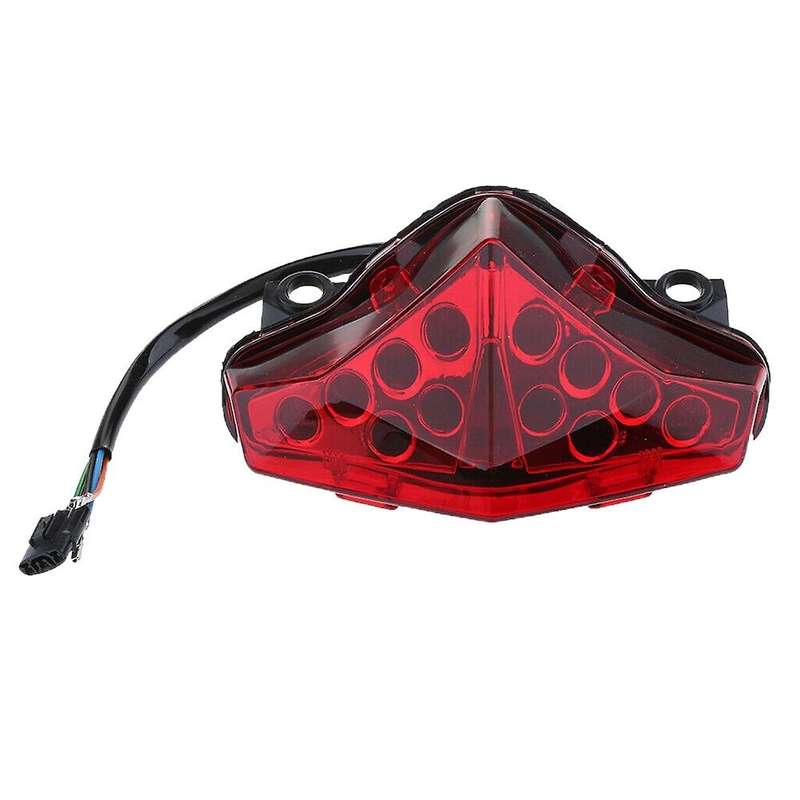 Motorcycle Rear Tail Light Brake Turn Signals Integrated Led Light for Er6N Ninja 650R 2012-2014 Red