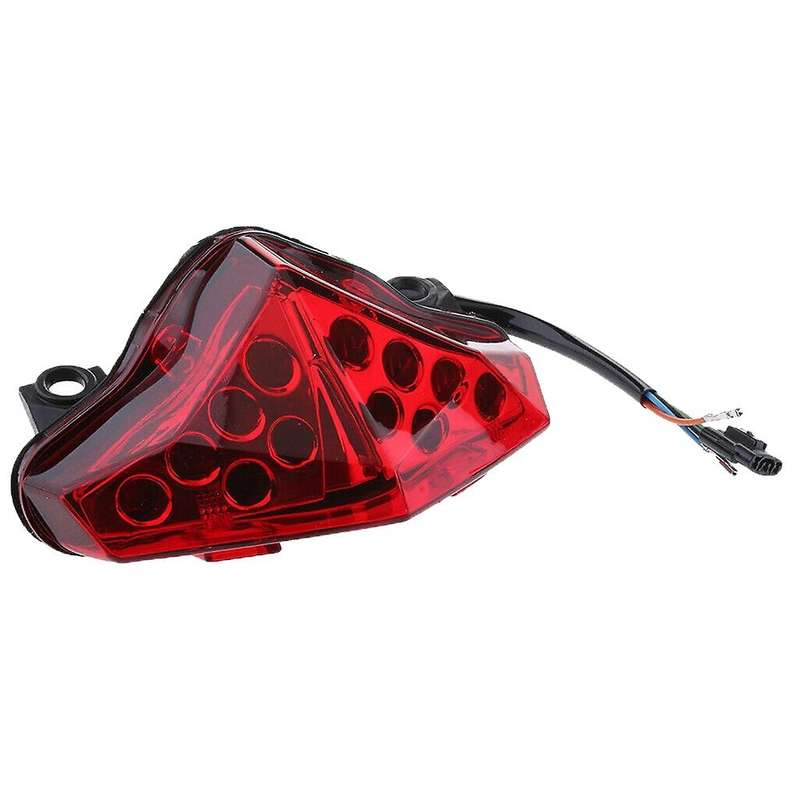 Motorcycle Rear Tail Light Brake Turn Signals Integrated Led Light for Er6N Ninja 650R 2012-2014 Red