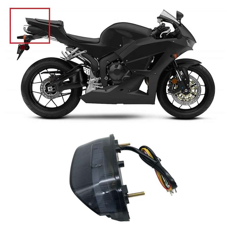 Motorcycle Rear Tail Light Brake Turn Signals Integrated LED Light for CBR600RR F5 2013-2023 Accesso
