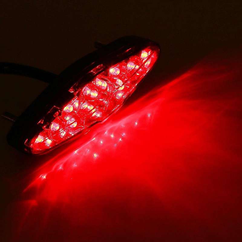 Motorcycle Rear Tail Light,15 LED RED Stop Running Brake Rear Tail Light Universal LED Light