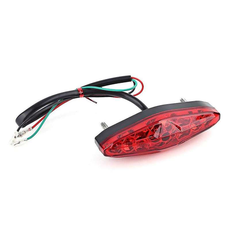 Motorcycle Rear Tail Light,15 LED RED Stop Running Brake Rear Tail Light Universal LED Light