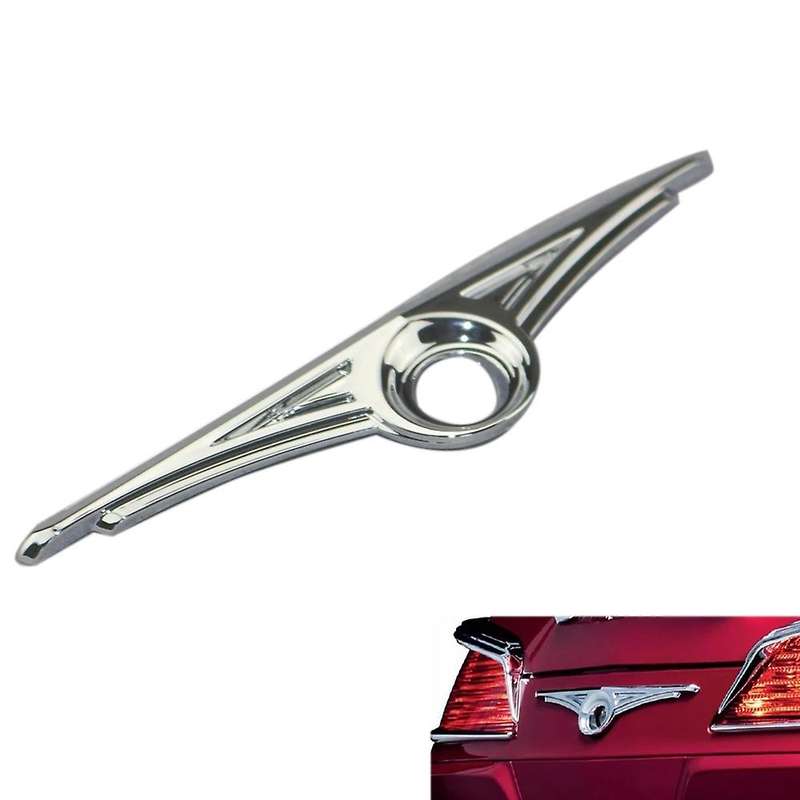 Motorcycle Rear Tail Lock Decorative Cover for Goldwing GL1800 2001-2017 ABS Plastic Chrome