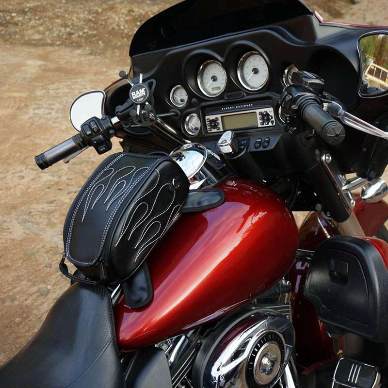 Motorcycle Rear Tank Bag Waterproof Magnetic Motorbike Toolkit Oil Fuel Tank Travel Bag for