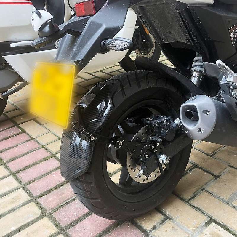 Motorcycle Rear Wheel Mudguard Carbon Fiber Splash Guard Cover without Bracket for Tires Below 14 In