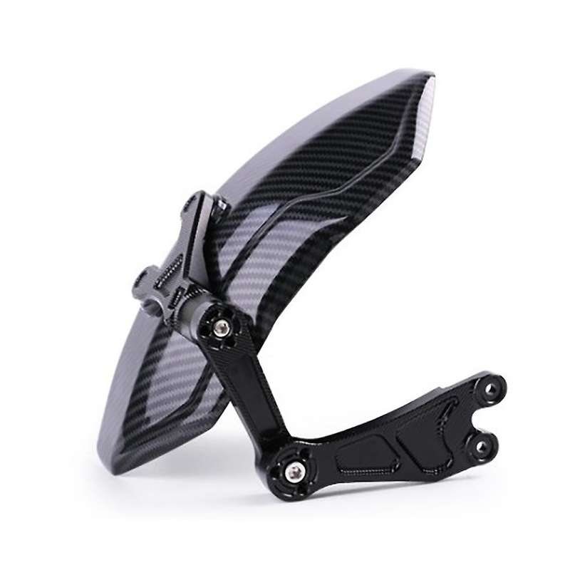 Motorcycle Rear Wheel Mudguard Carbon Fiber Splash Guard Cover without Bracket for Tires Below 14 In