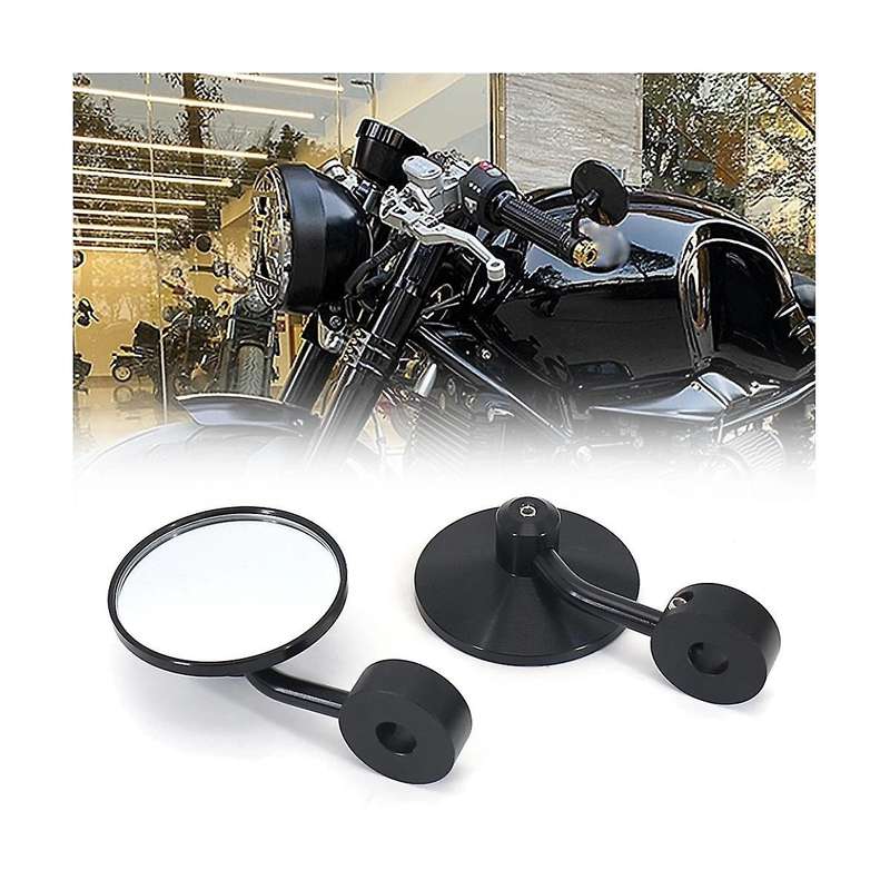 Motorcycle Rearview Handle Bar End Mirrors Round Convex Mirror Side Mirror for R9t Rninet Rninet R