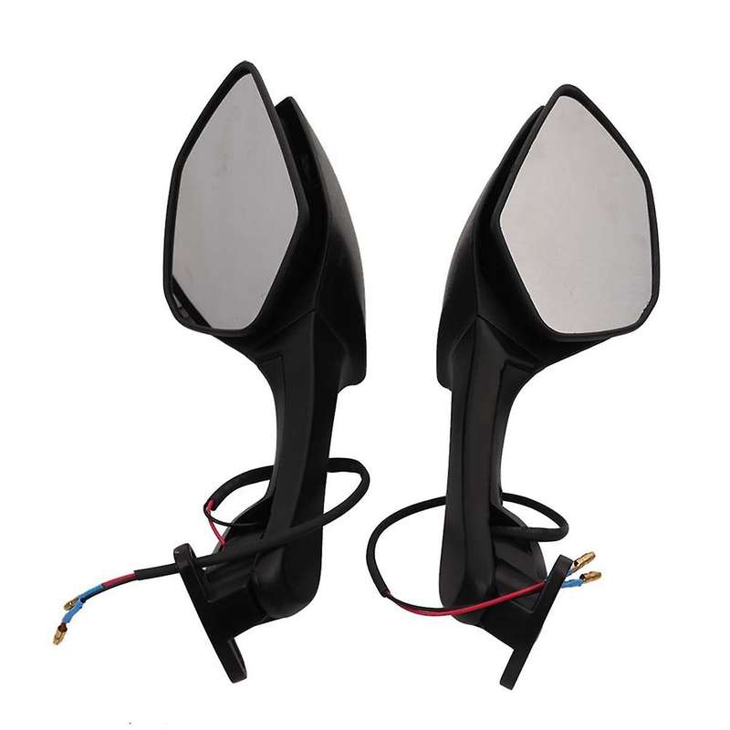 Motorcycle Rearview Mirrors with LED Turn Signals Lights for 400 650 -10R ZX10R