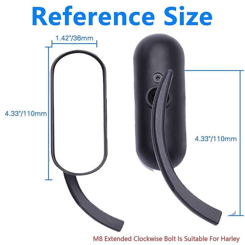 Motorcycle Rearview Universal Side Rear View Mirror for Touring Road Street Glide Handlebar Mirror