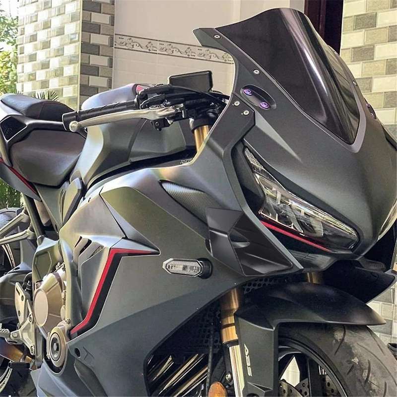 Motorcycle Red Side Deflector Wind Fixed Wind Wing Air Inlet Wing Fin for CBR650 19-23 Moto Modifica